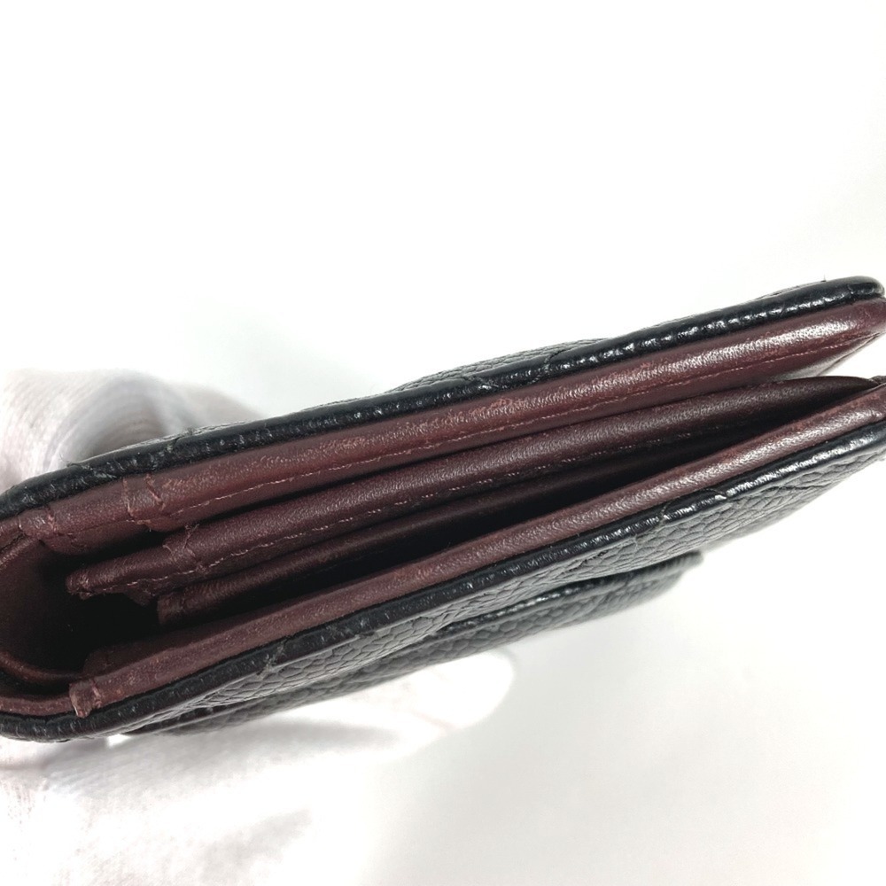 CHANEL Authentic Black Caviar Leather Logo Wallet - Picture 11 of 16
